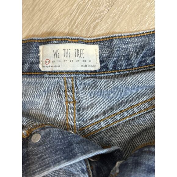 Women’s We The Free Size 24 Denim Shorts Fly Button - Picture 7 of 11